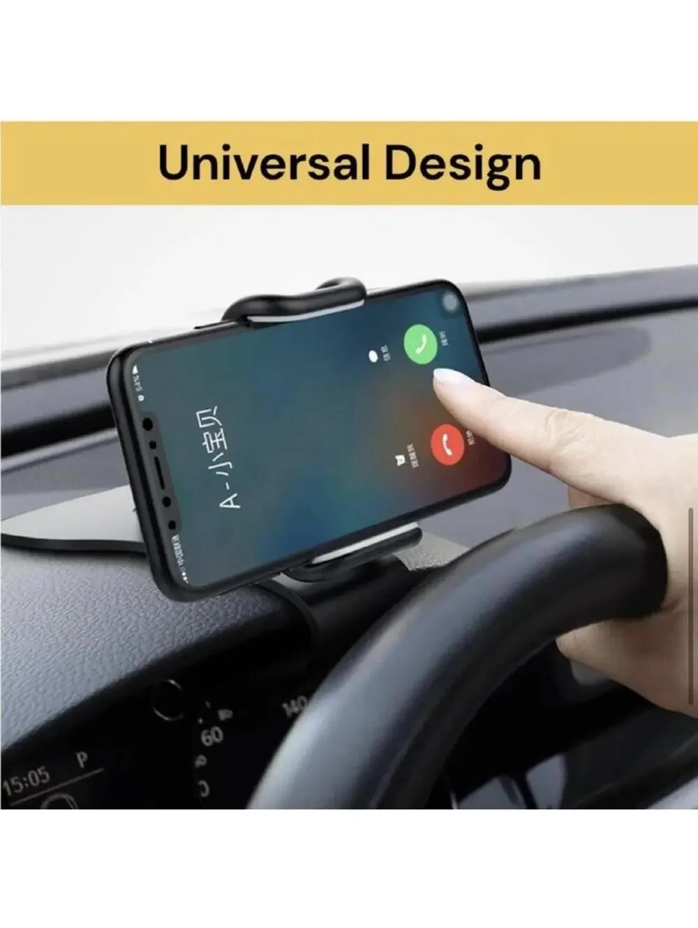 Car Phone Mount Vent Clip 360° Rotation | Universal 4-6” Phone Holder